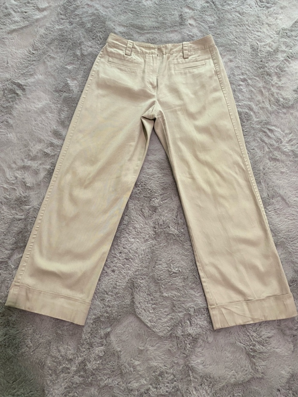 Bamboo Traders Neutral Tan Straight-Leg Chinos